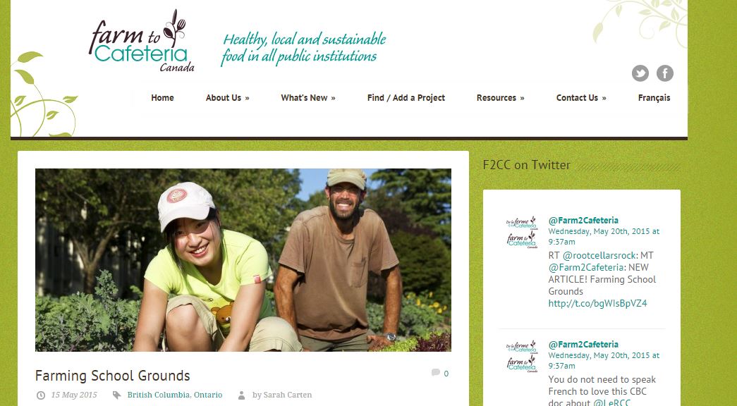 Farm to School Canada: Farming School Grounds