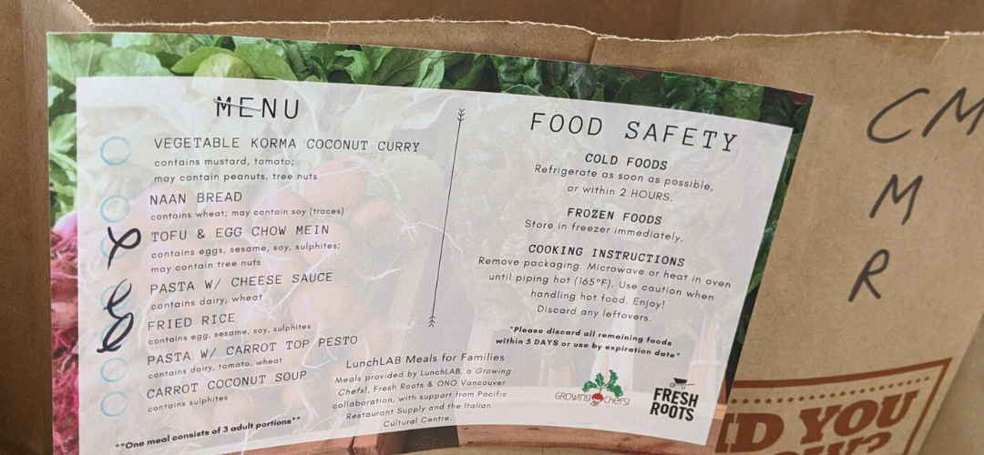 LunchLAB program fuels Vancouver families by donation, and talented local chefs